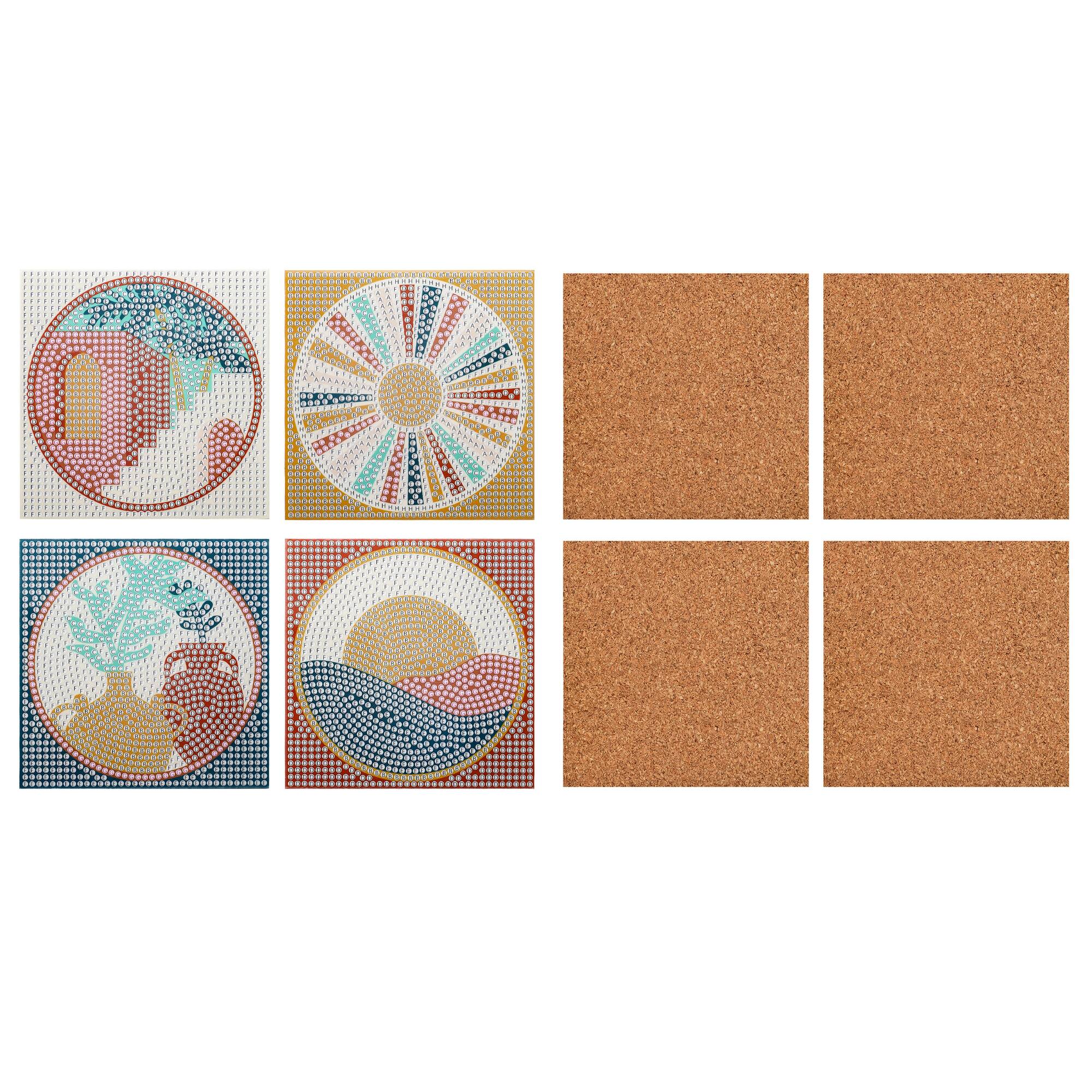 Coastal Diamond Art Coaster Kit by Make Market®